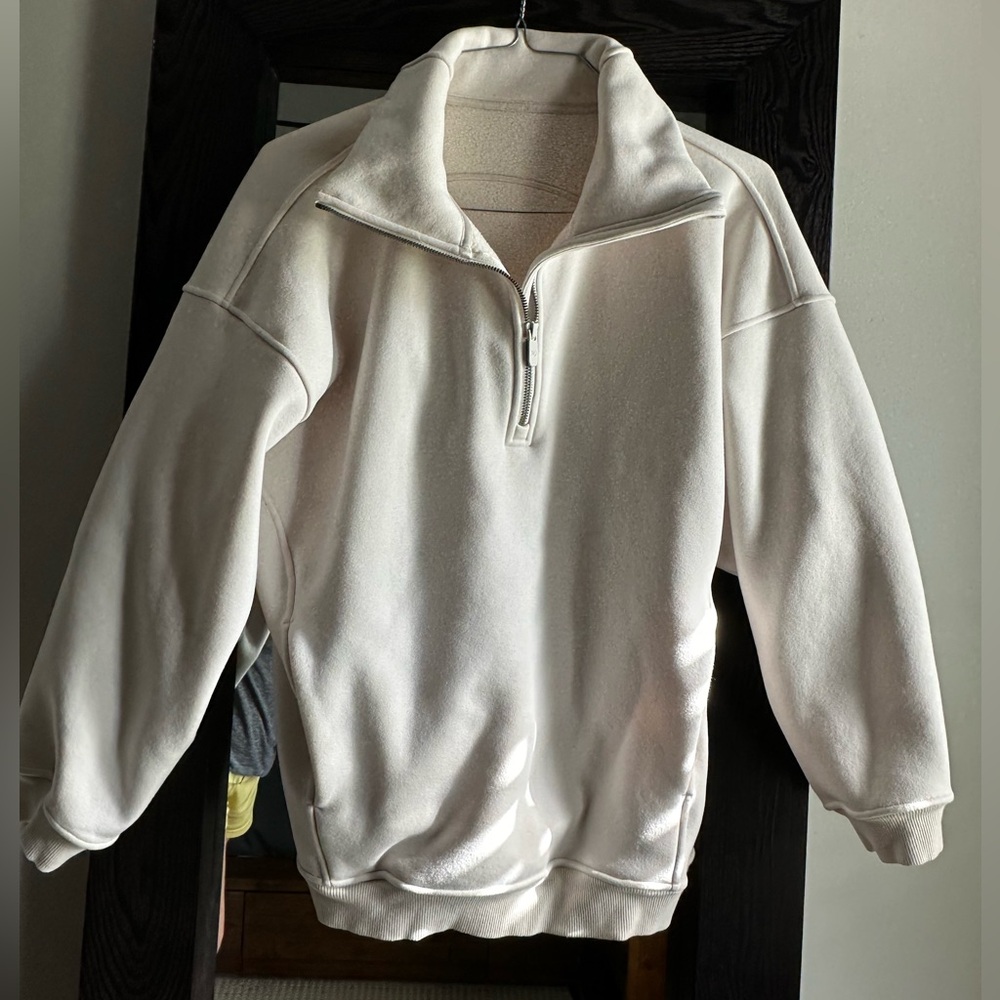 lululemon athletica Cream Half-Zip Pullover Sweater